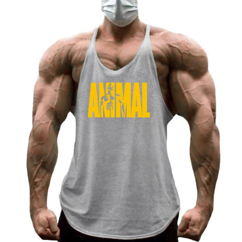Débardeur musculation homme ANIMAL – stringer coton dos nageur
