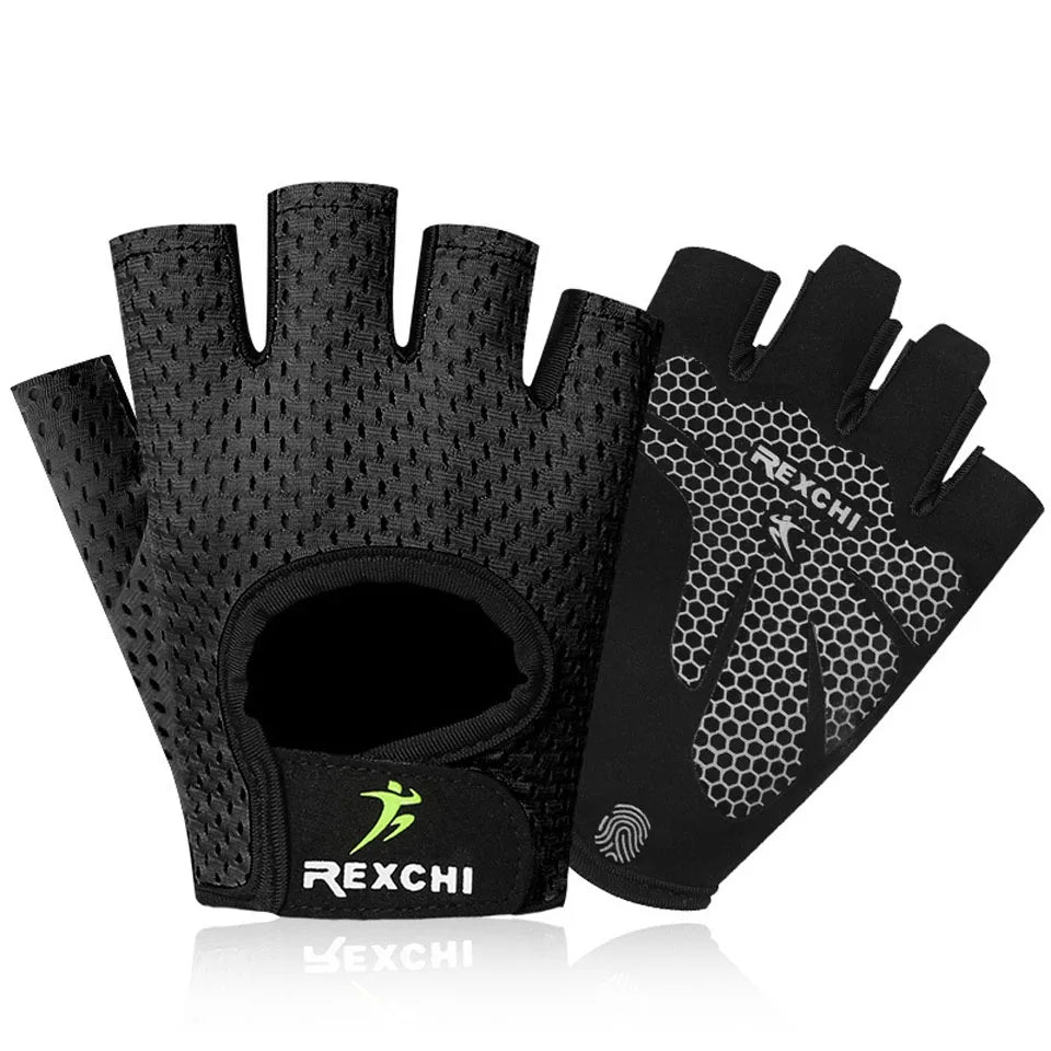 Gants de Fitness Demi-Doigt – Respirants & Antidérapants – Hommes & Femmes