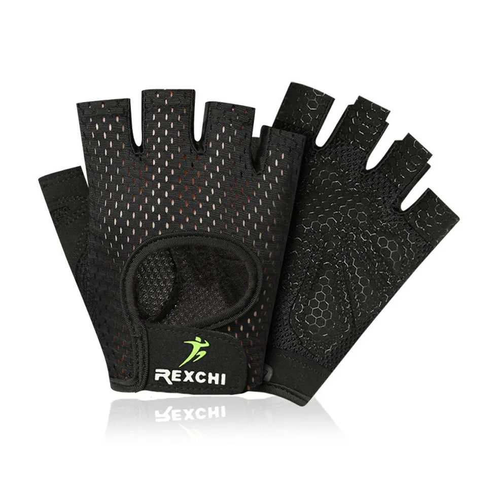 Gants de Fitness Demi-Doigt – Respirants & Antidérapants – Hommes & Femmes