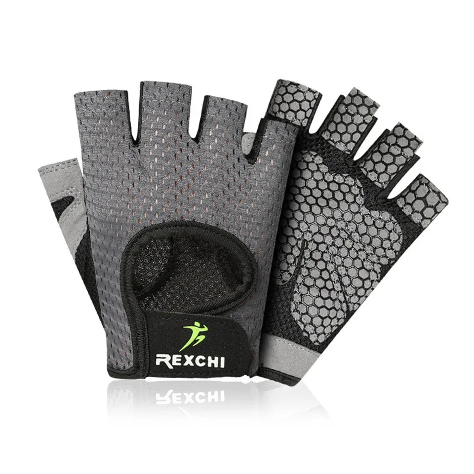 Gants de Fitness Demi-Doigt – Respirants & Antidérapants – Hommes & Femmes