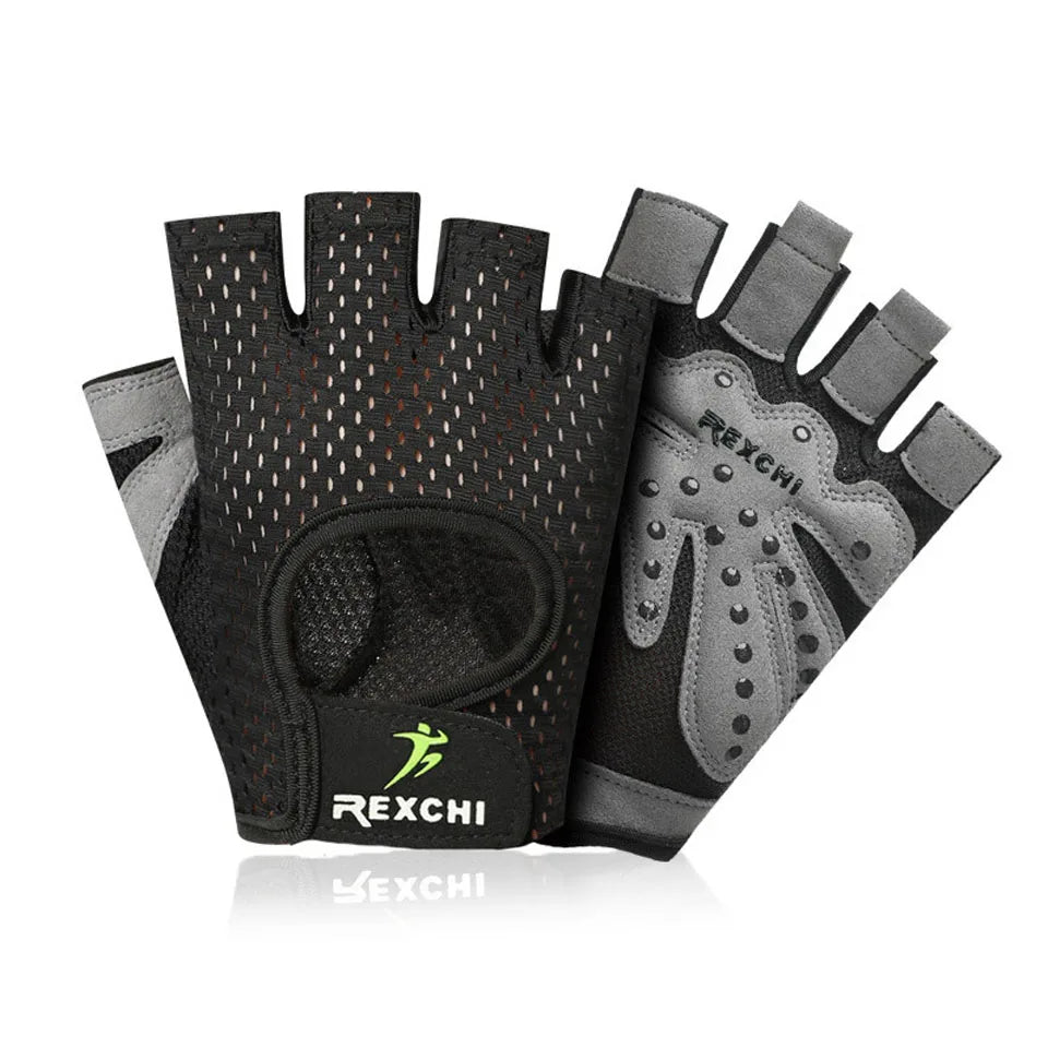 Gants de Fitness Demi-Doigt – Respirants & Antidérapants – Hommes & Femmes