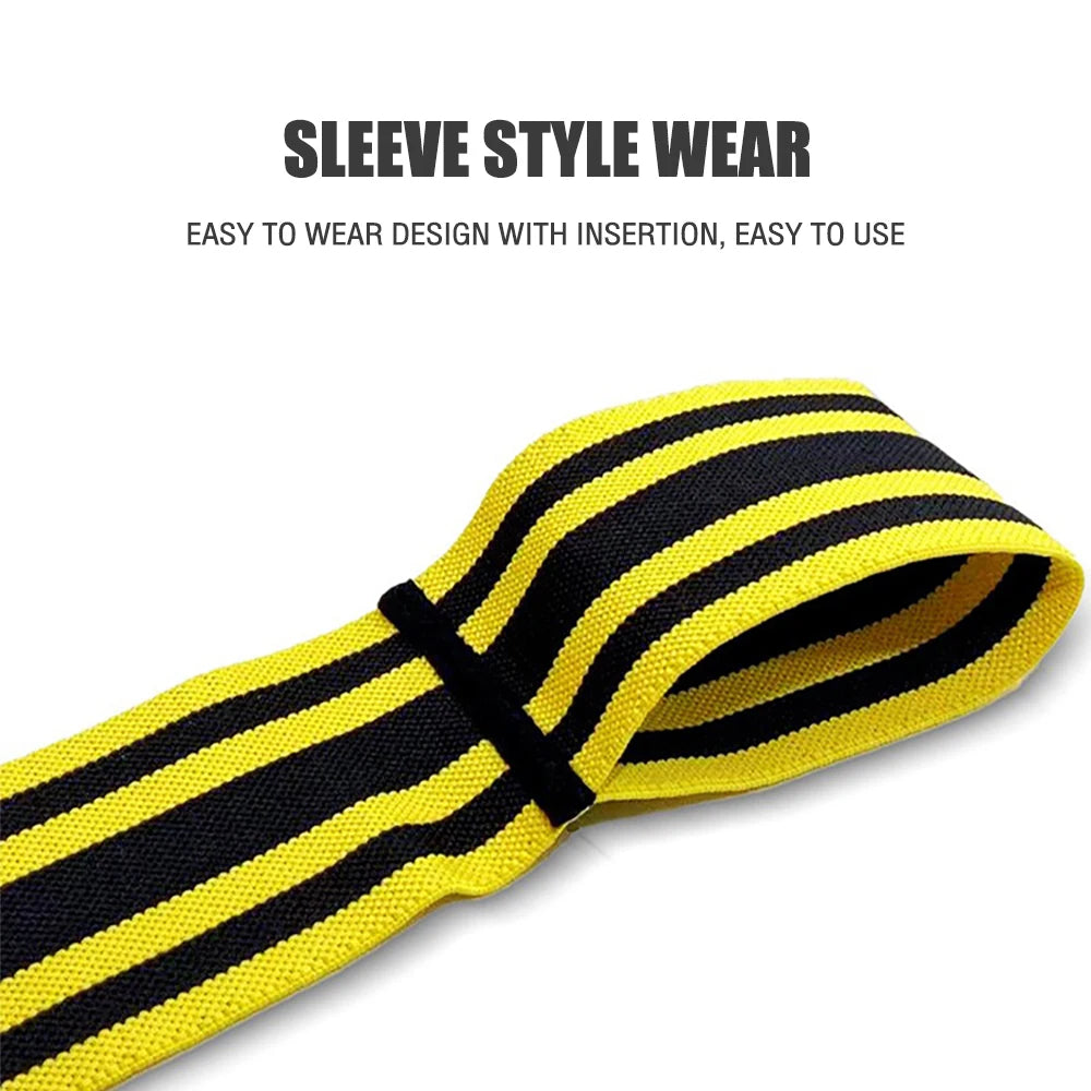 Bande de compression coude 110 cm – maintien articulations pour musculation & bench