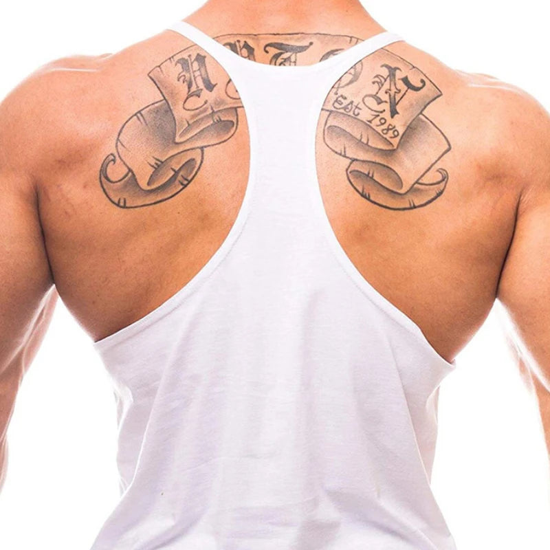 Débardeur homme musculation – coupe classique coton pour entraînement