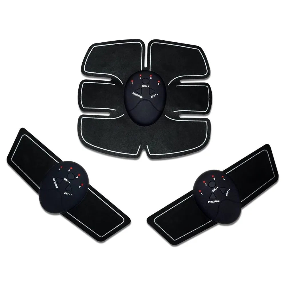 Électrostimulateur abdominal EMS – ceinture et bras pour tonification musculaire