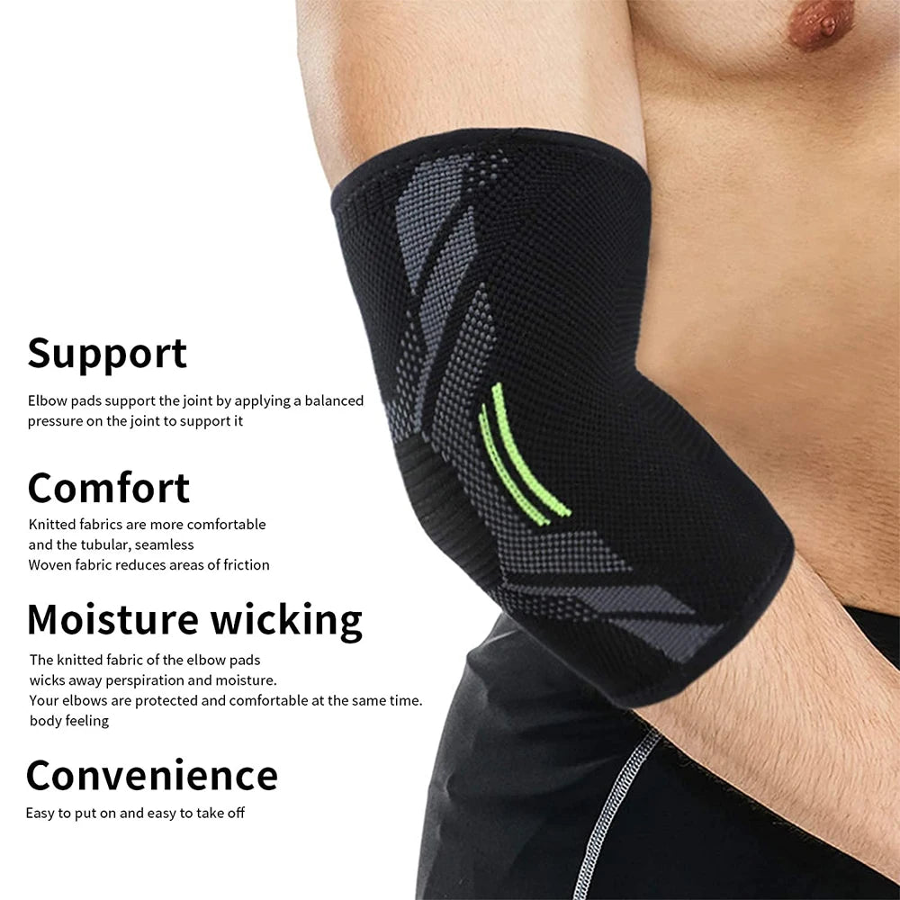 Coudière de compression élastique – maintien du coude pour sport et récupération