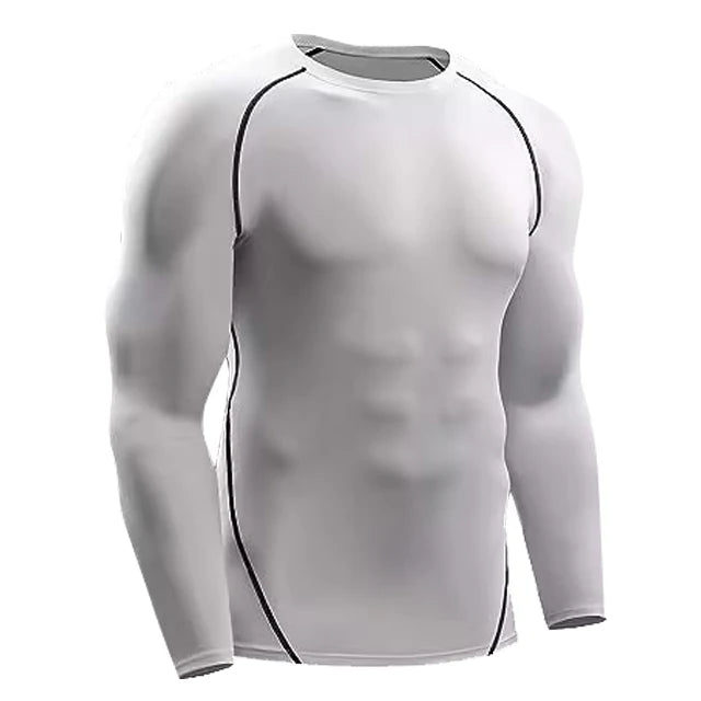 T-shirt compression manches longues homme – respirant, stretch et gainant