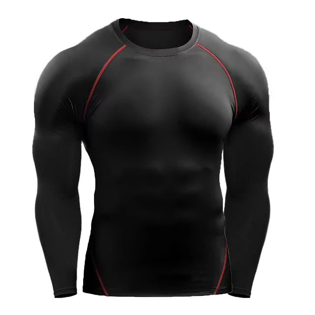 T-shirt compression manches longues homme – respirant, stretch et gainant