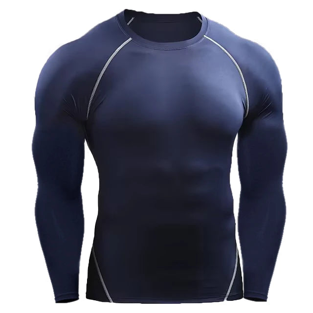 T-shirt compression manches longues homme – respirant, stretch et gainant