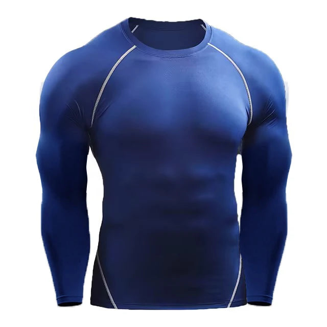 T-shirt compression manches longues homme – respirant, stretch et gainant