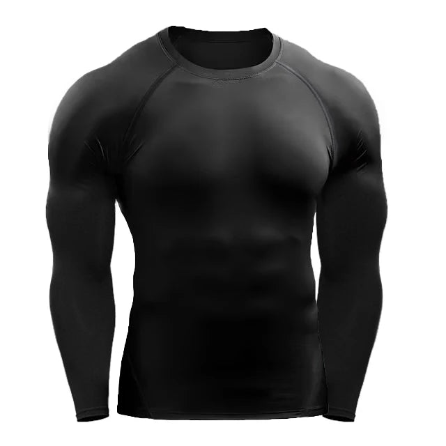 T-shirt compression manches longues homme – respirant, stretch et gainant