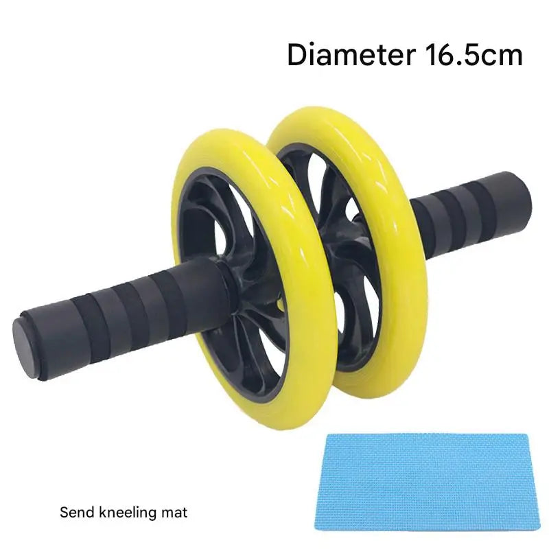 Roue Abdominale Double – Silencieuse avec Tapis – Fitness & Renforcement Musculaire