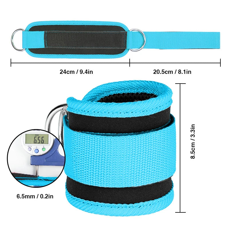Sangles de Cheville D-Ring – Confort & Isolation Musculaire
