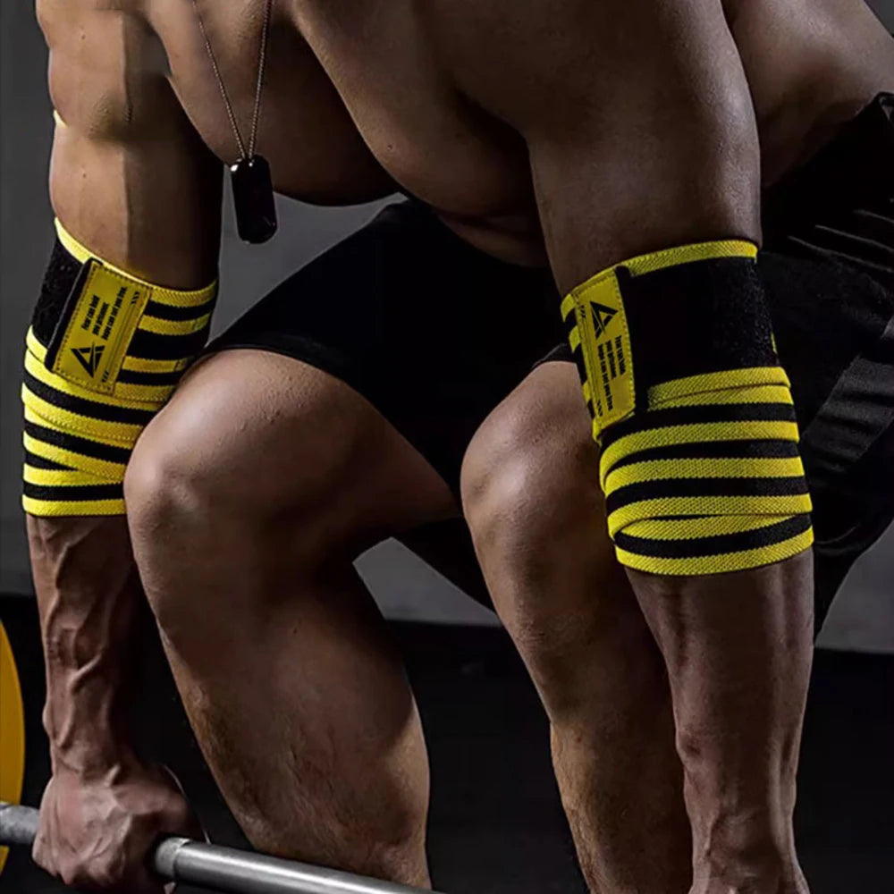 Bande de compression coude 110 cm – maintien articulations pour musculation & bench