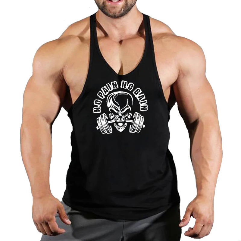 Débardeur musculation homme sans manches en coton – Respirant & ajusté pour l’entraînement