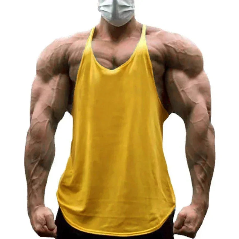 Débardeur homme musculation – coupe classique coton pour entraînement