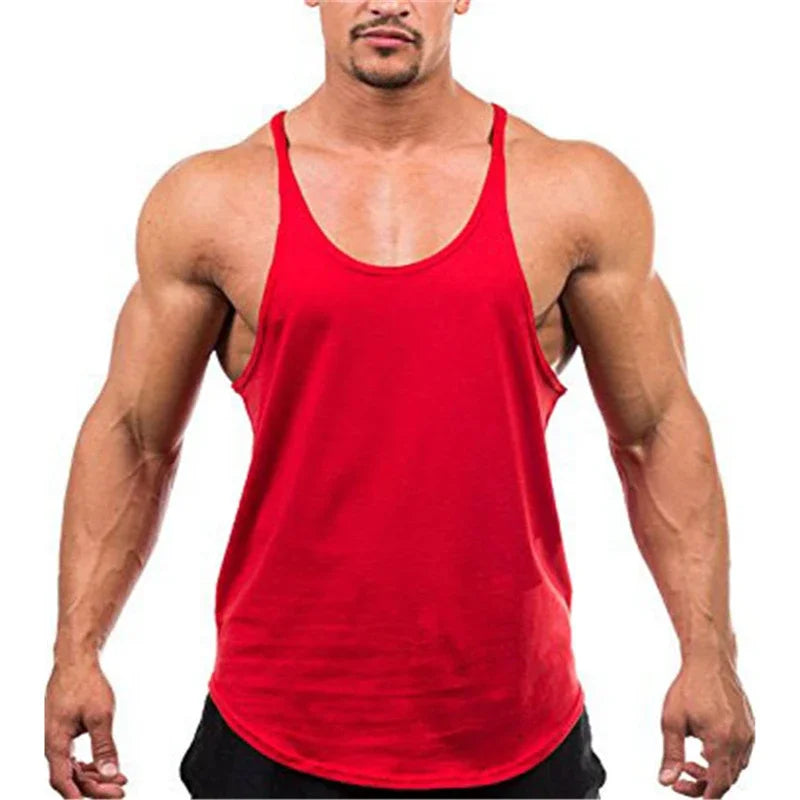 Débardeur homme musculation – coupe classique coton pour entraînement