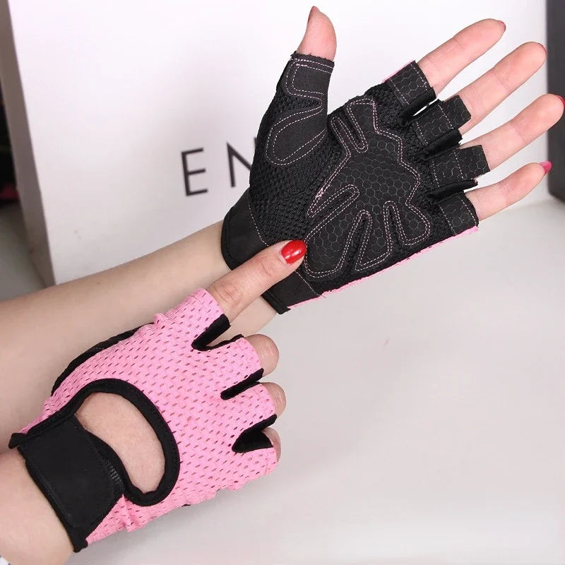 Gants de Sport Demi-Doigt – Antidérapants Silicone – Fitness & Cyclisme