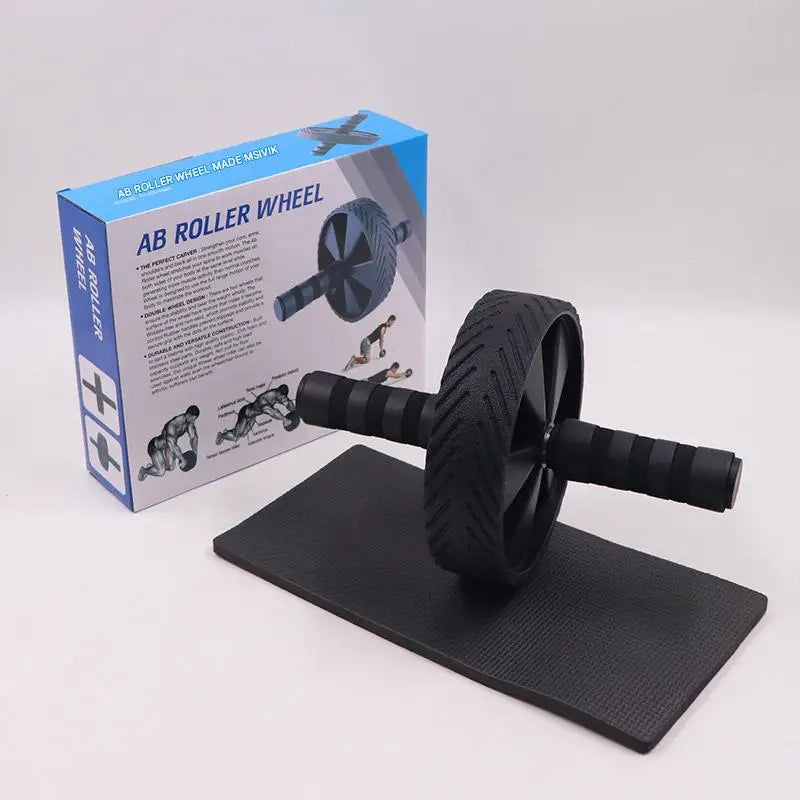 Roue Abdominale Double – Silencieuse avec Tapis – Fitness & Renforcement Musculaire