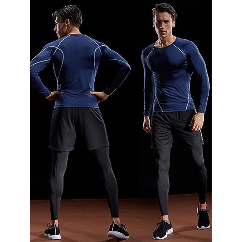 T-shirt compression manches longues homme – respirant, stretch et gainant
