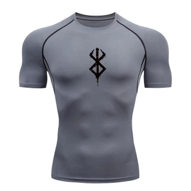 T-shirt compression homme "Berserk" – respirant, gainant et sèche rapide