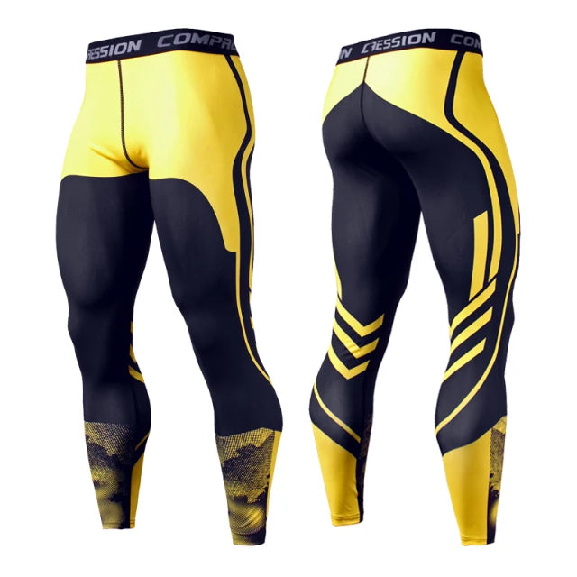 Leggings compression homme sport – Séchage rapide & maintien musculaire total