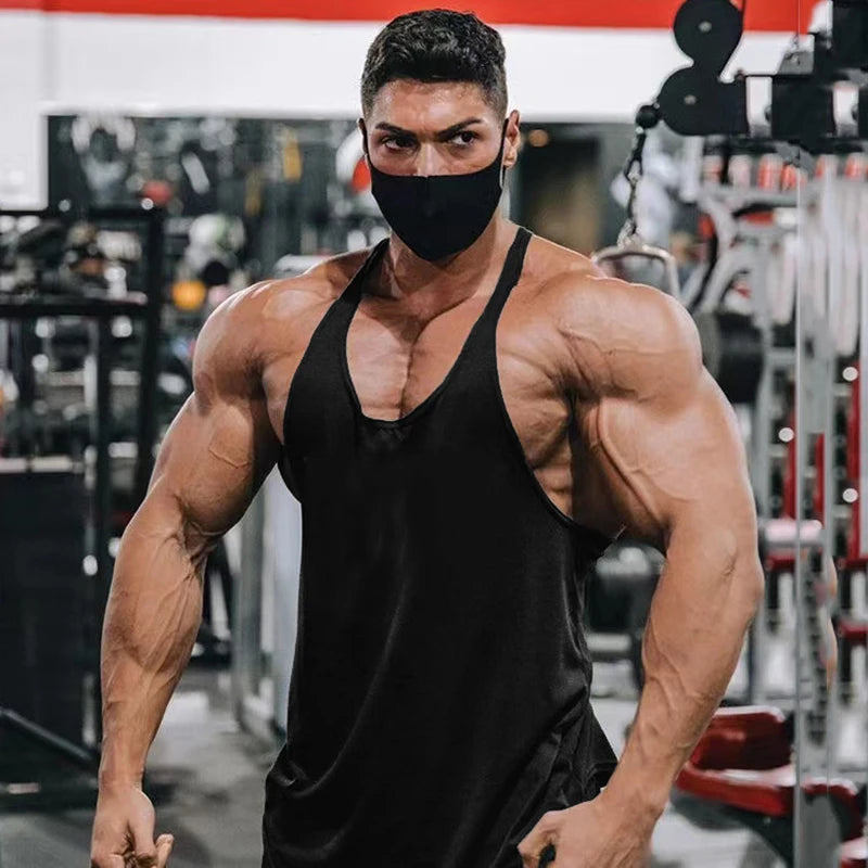 Débardeur homme musculation – coupe classique coton pour entraînement