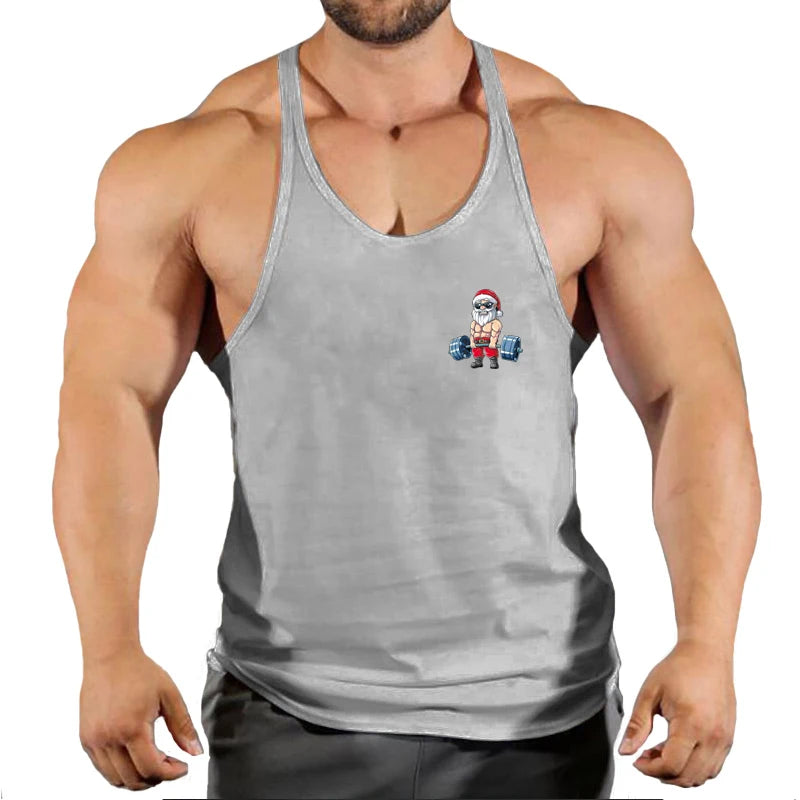 Débardeur musculation homme sans manches en coton – Respirant & ajusté pour l’entraînement