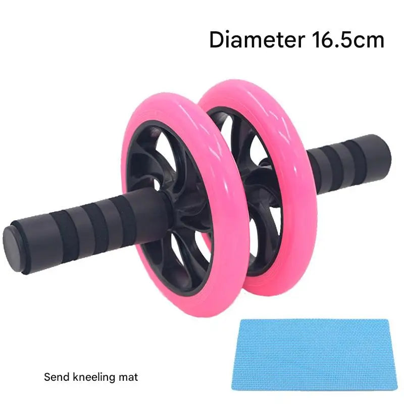 Roue Abdominale Double – Silencieuse avec Tapis – Fitness & Renforcement Musculaire