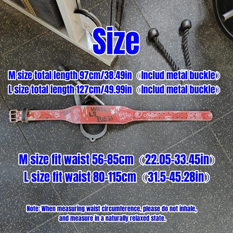 Ceinture de musculation graffiti – Soutien lombaire pour hommes et femmes