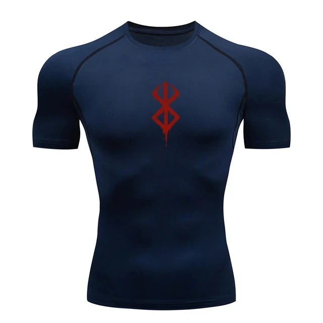 T-shirt compression homme "Berserk" – respirant, gainant et sèche rapide