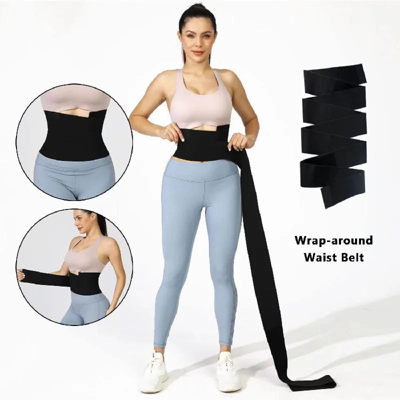 Bande gainante taille & ventre – maintien élastique pour fitness & yoga