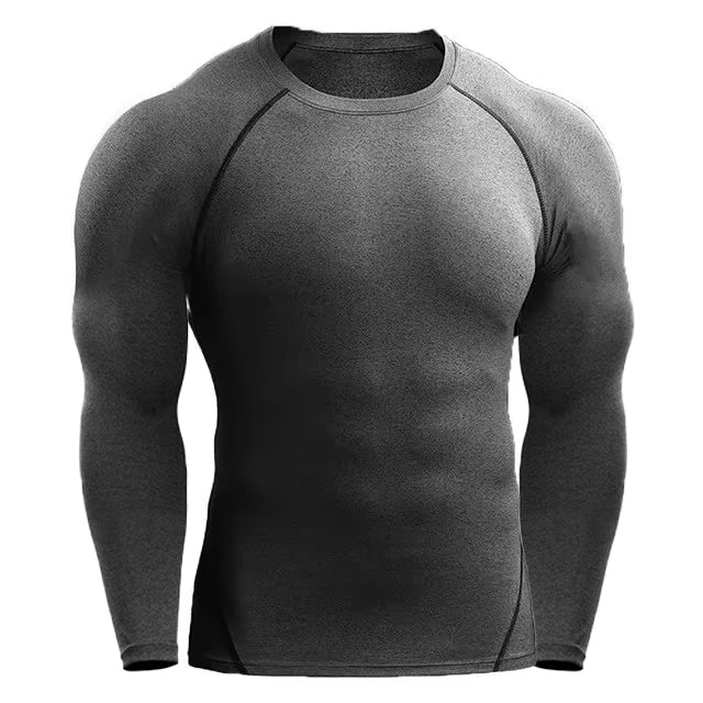 T-shirt compression manches longues homme – respirant, stretch et gainant