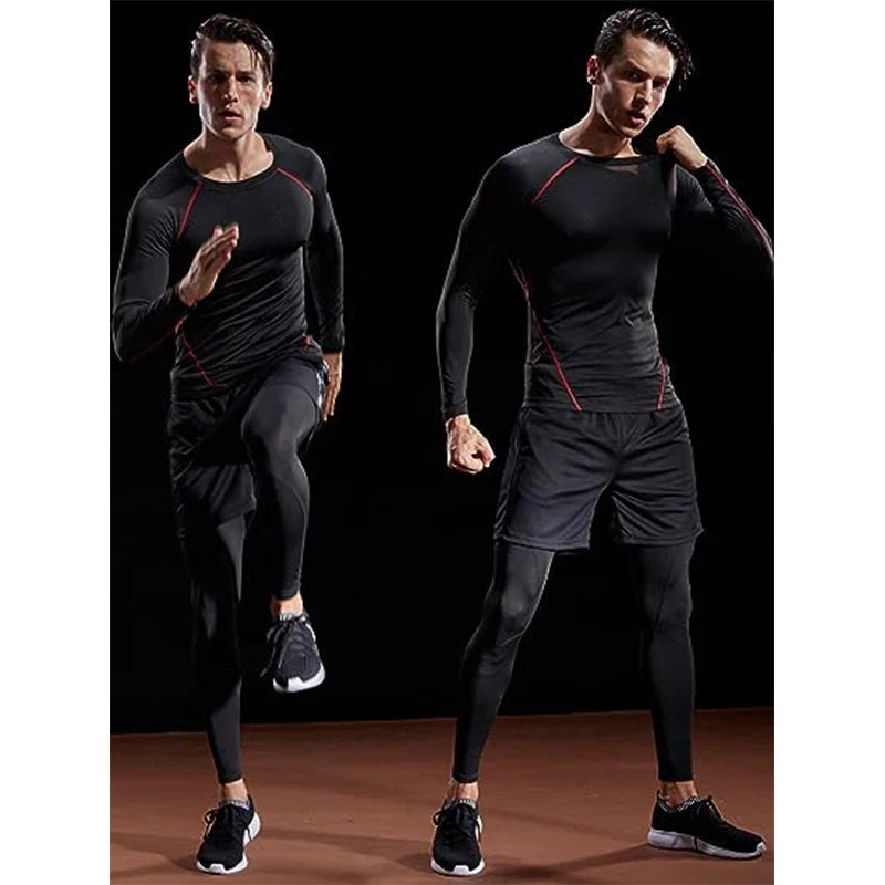 T-shirt compression manches longues homme – respirant, stretch et gainant