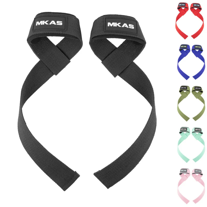 Sangles de Force MKAS – Grip Antidérapant & Confort Poignet