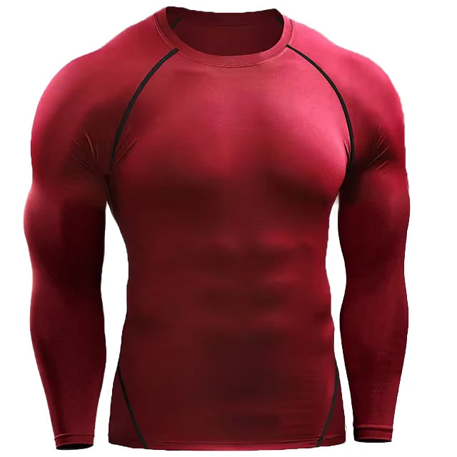 T-shirt compression manches longues homme – respirant, stretch et gainant