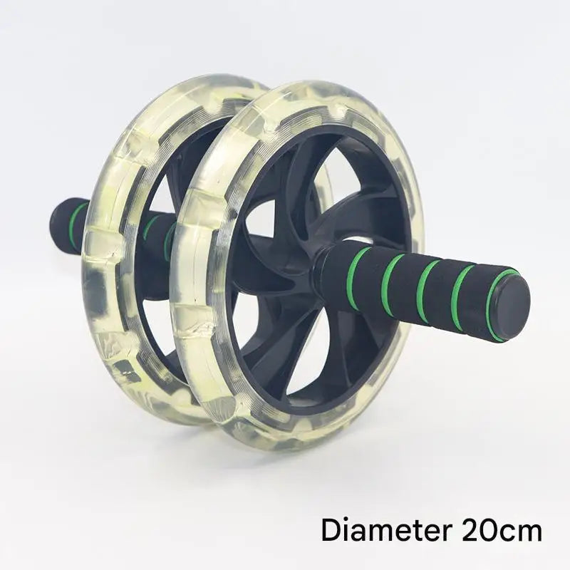 Roue Abdominale Double – Silencieuse avec Tapis – Fitness & Renforcement Musculaire