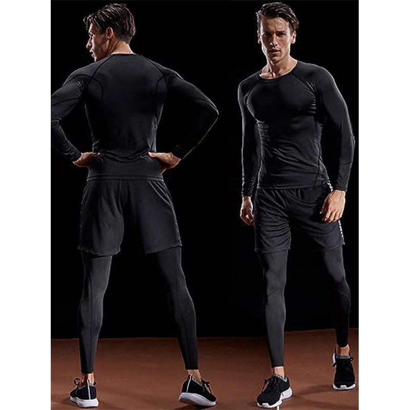 T-shirt compression manches longues homme – respirant, stretch et gainant