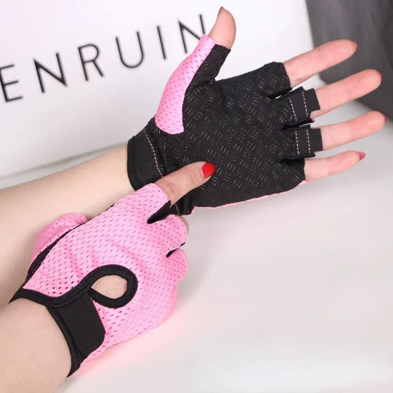 Gants de Sport Demi-Doigt – Antidérapants Silicone – Fitness & Cyclisme