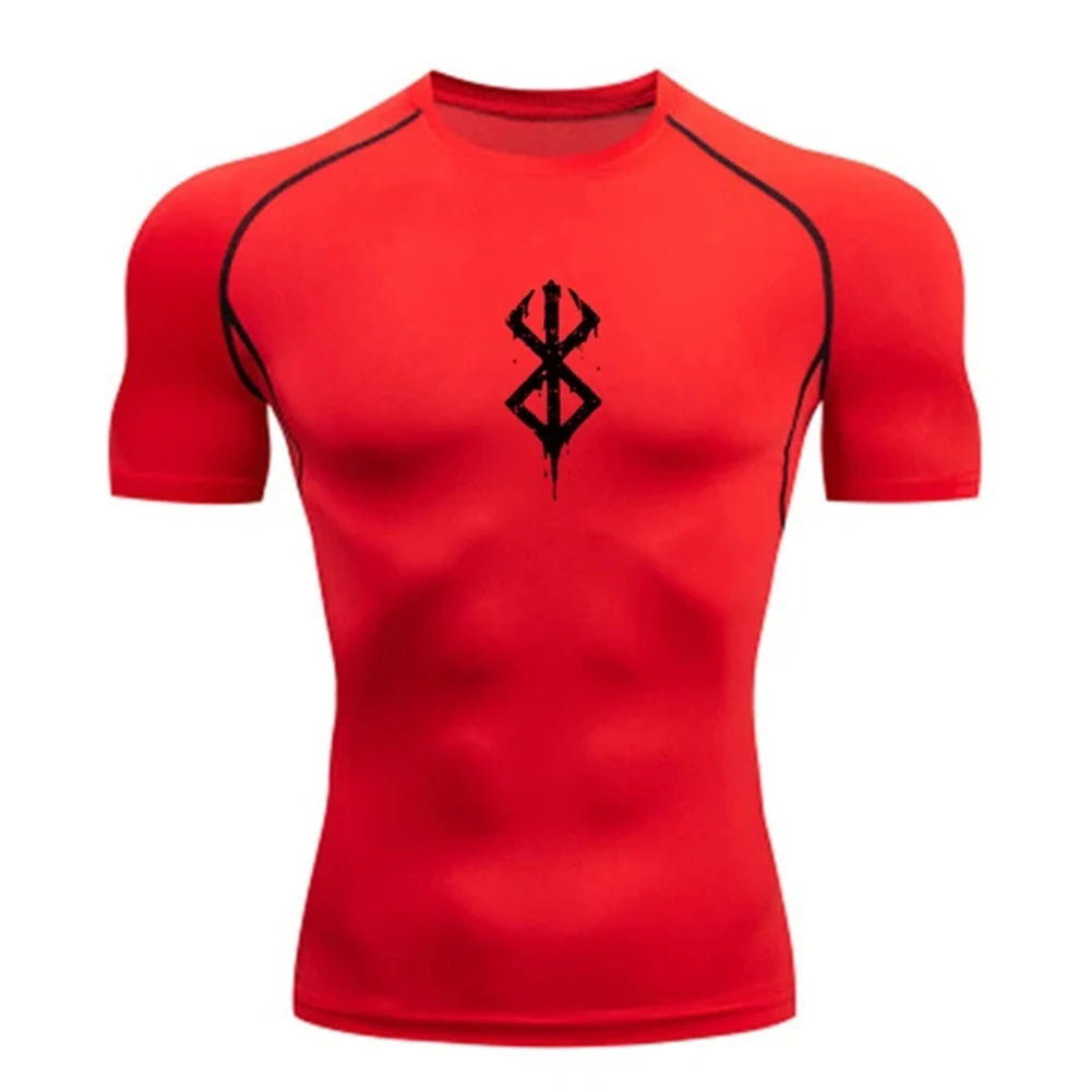 T-shirt compression homme "Berserk" – respirant, gainant et sèche rapide