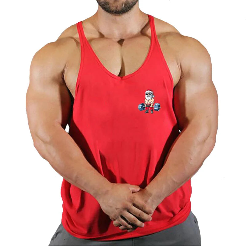 Débardeur musculation homme sans manches en coton – Respirant & ajusté pour l’entraînement