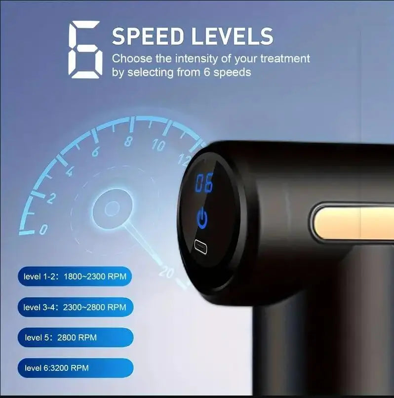 Mini Pistolet de Massage Musculaire – Rechargeable – Détente & Récupération