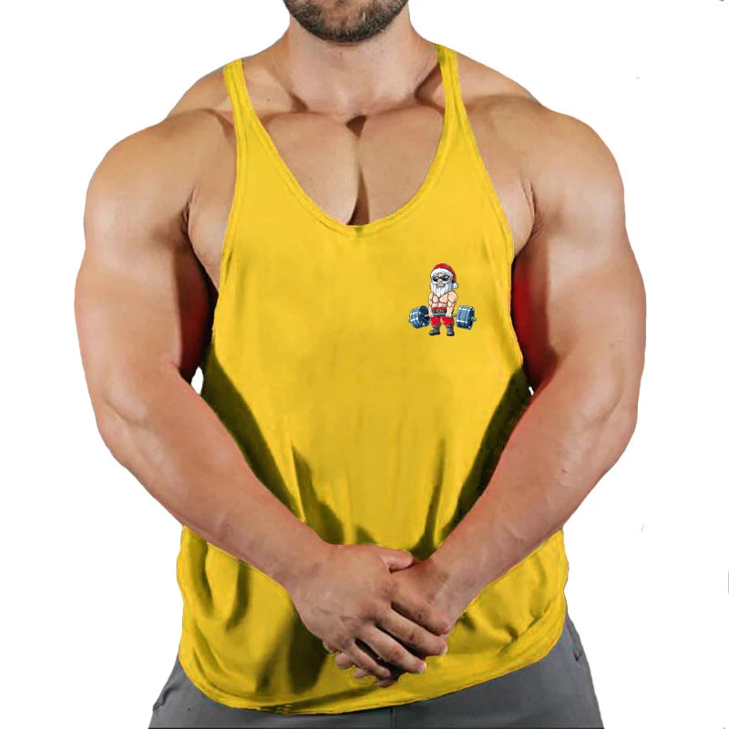 Débardeur musculation homme sans manches en coton – Respirant & ajusté pour l’entraînement