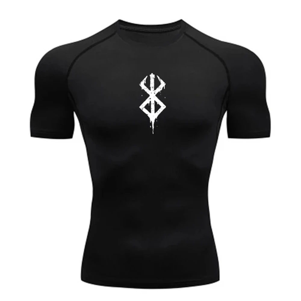 T-shirt compression homme "Berserk" – respirant, gainant et sèche rapide
