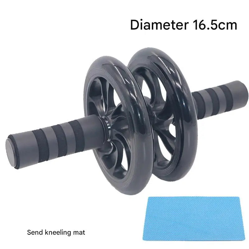 Roue Abdominale Double – Silencieuse avec Tapis – Fitness & Renforcement Musculaire