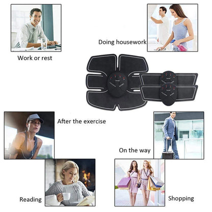Électrostimulateur abdominal EMS – ceinture et bras pour tonification musculaire