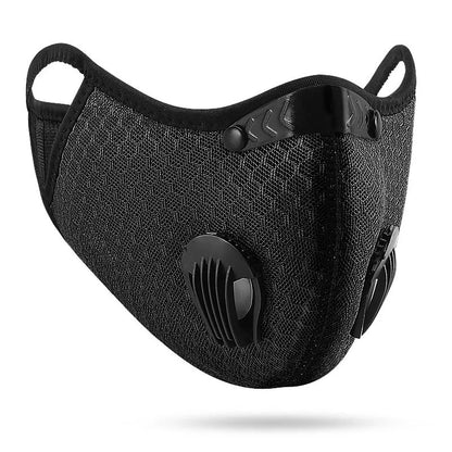 Masque Sport Respirant avec Filtres Carbone Actif – Lavable & Réutilisable