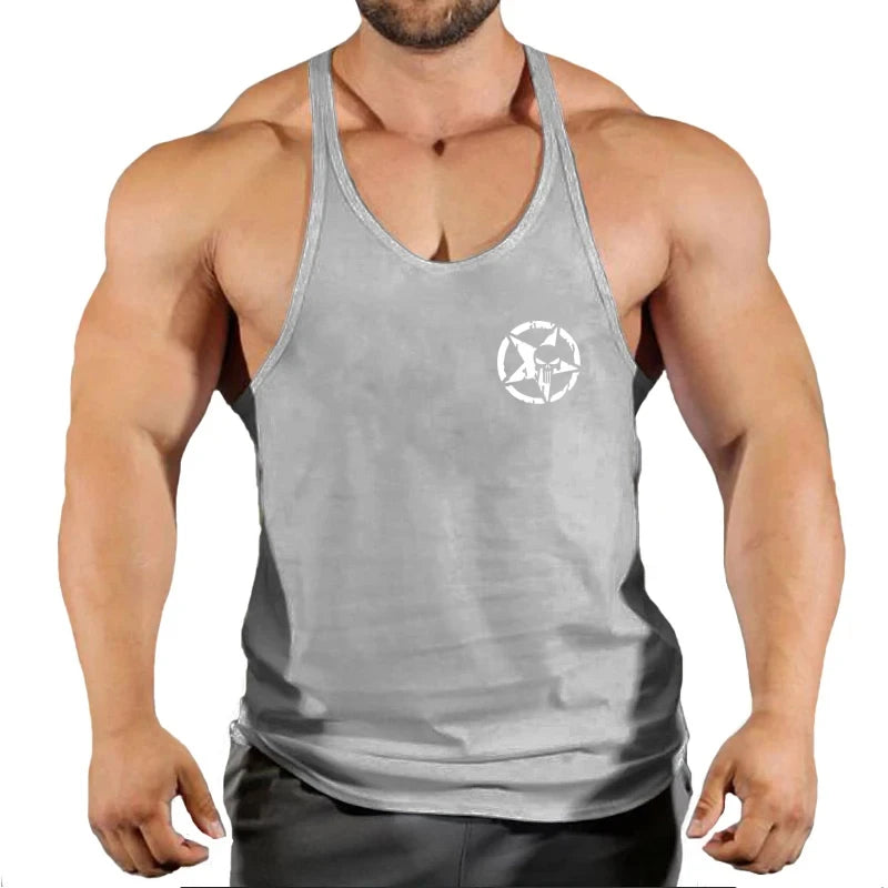 Débardeur stringer V-neck homme – coton respirant pour musculation & lifestyle