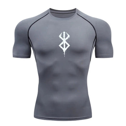 T-shirt compression homme "Berserk" – respirant, gainant et sèche rapide