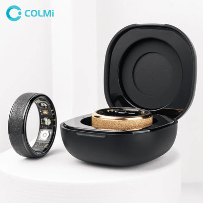 Bague connectée COLMI R10 – suivi santé 24/7 avec boîtier de recharge intégré