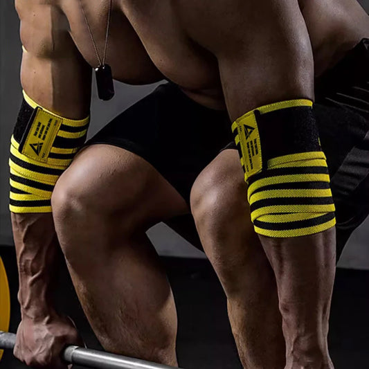 Bande de compression coude 110 cm – maintien articulations pour musculation & bench